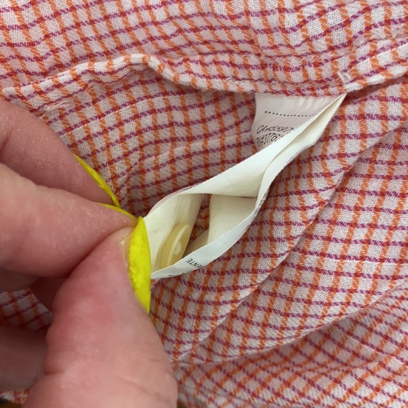 C&C California Raspberry Gingham Print Button Down Shirt - Picture 14 of 14